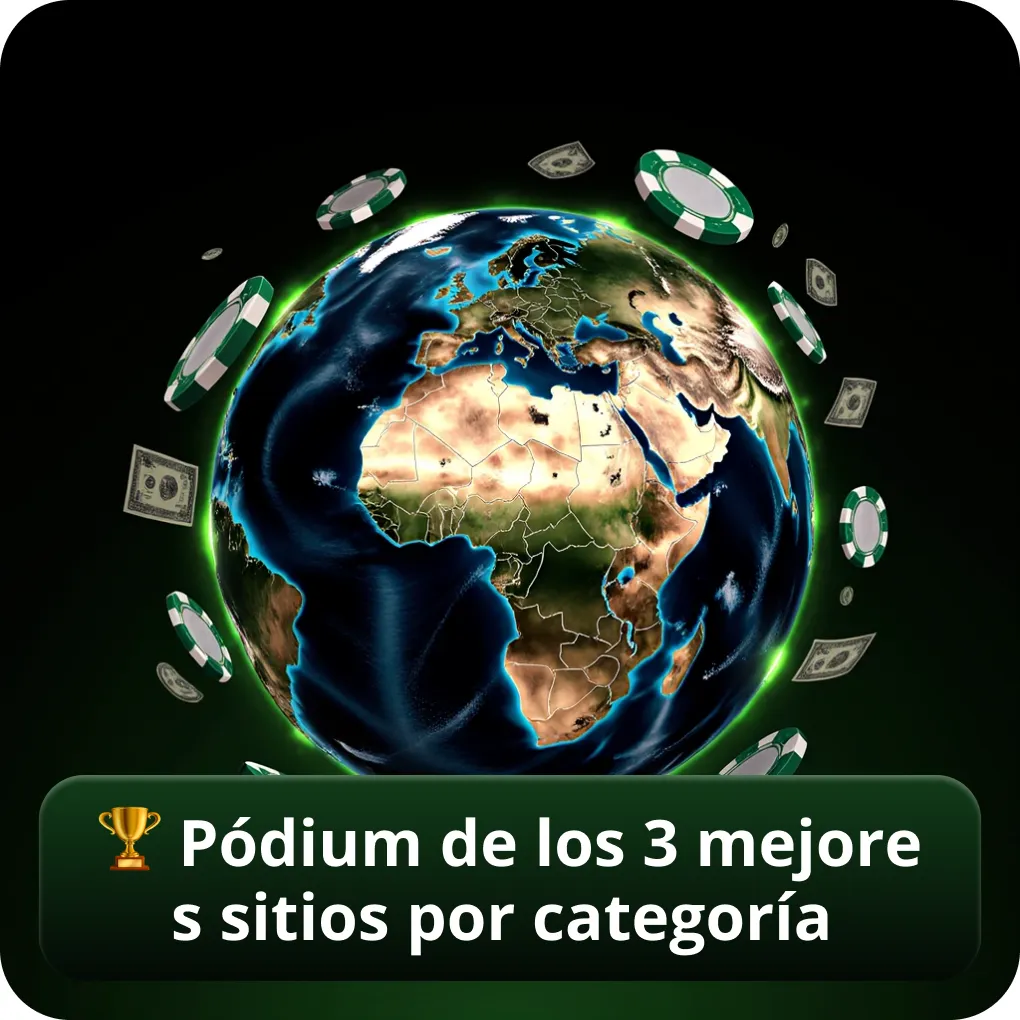 Pódium de los 3 mejores sitios por categoría